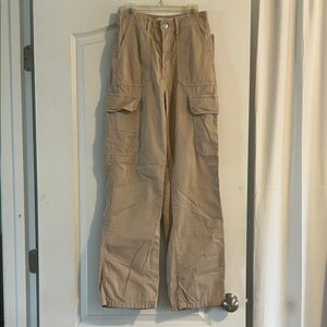 Zara Women's Tan Cargo Pants